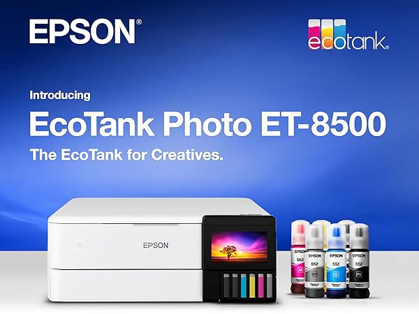 *RFB* Epson EcoTank Photo ET-8500 A4 Colour Multifunction Inkjet Ink Tank Printer *Refurbished* [C11CJ20501]