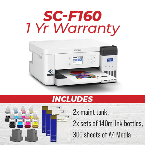 *NEW* Epson Surecolor F160 Dye Sublimation A4 Desktop Printer [110.SCF1601Y]