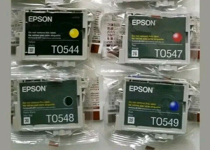 *Unbox* 8x Pack Genuine Epson T0540 T0541 T0542 T0543 T0544 T0547 T0548 T0549 Ink Cartridge Set