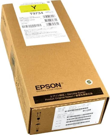 Genuine Epson T973 Yellow Ink Cartridge for WF-C869R (22K) [C13T973400]