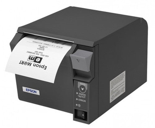 Epson TM-T70II-782 Under-Counter Compact USB/Ethernet Thermal Receipt Printer UB-E04 DARK GREY [C31CD38742]