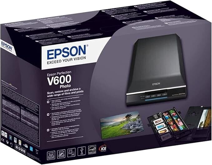 *Open Box* Epson Perfection V600 A4 Flatbed Film & Photo Scanner [P/N:B11B198011]