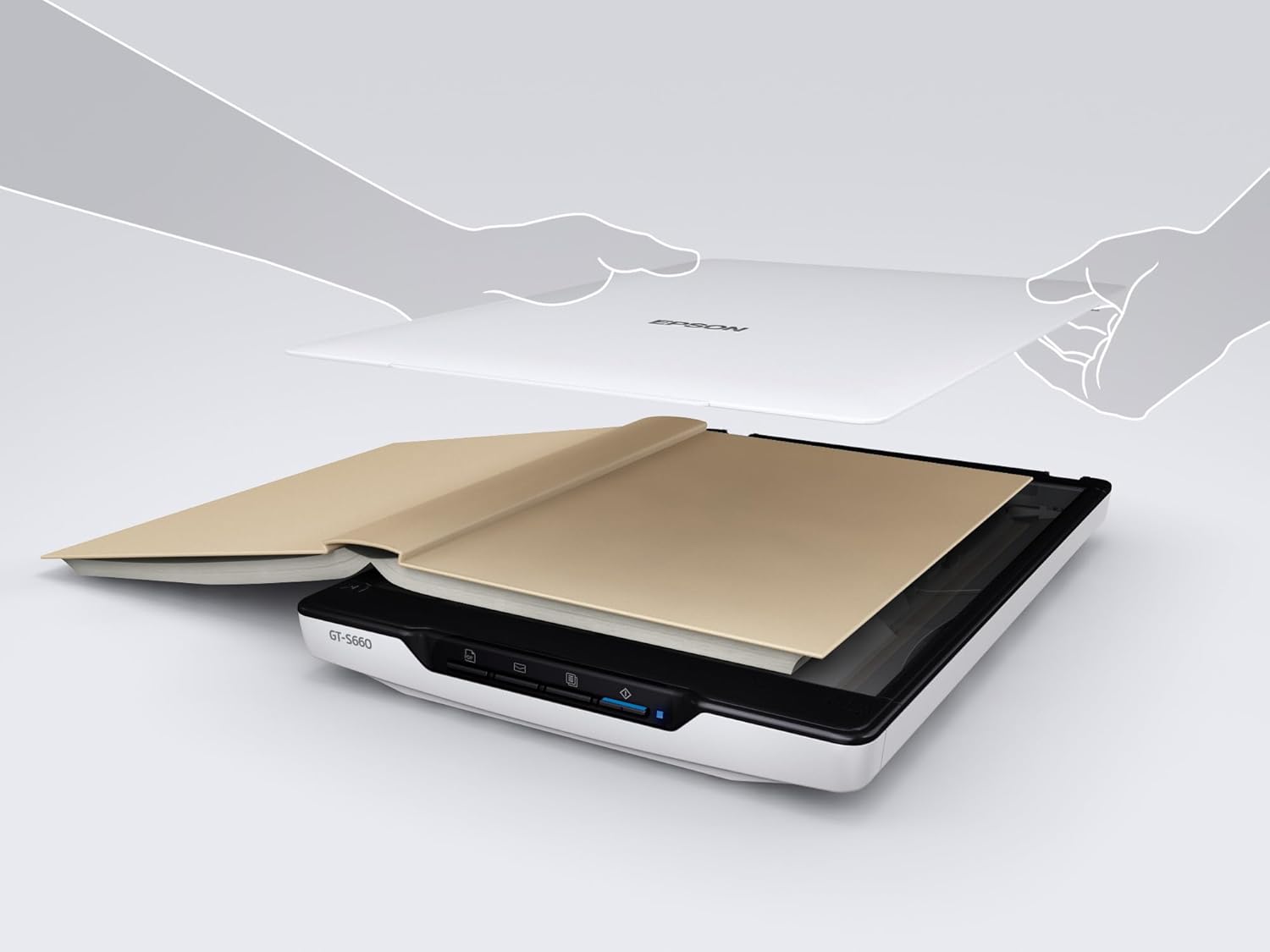 Epson V39II/GT-S660 Flatbed Photo/Document Scanner A4 Color 4800dpi USB3.0 White [JPN]