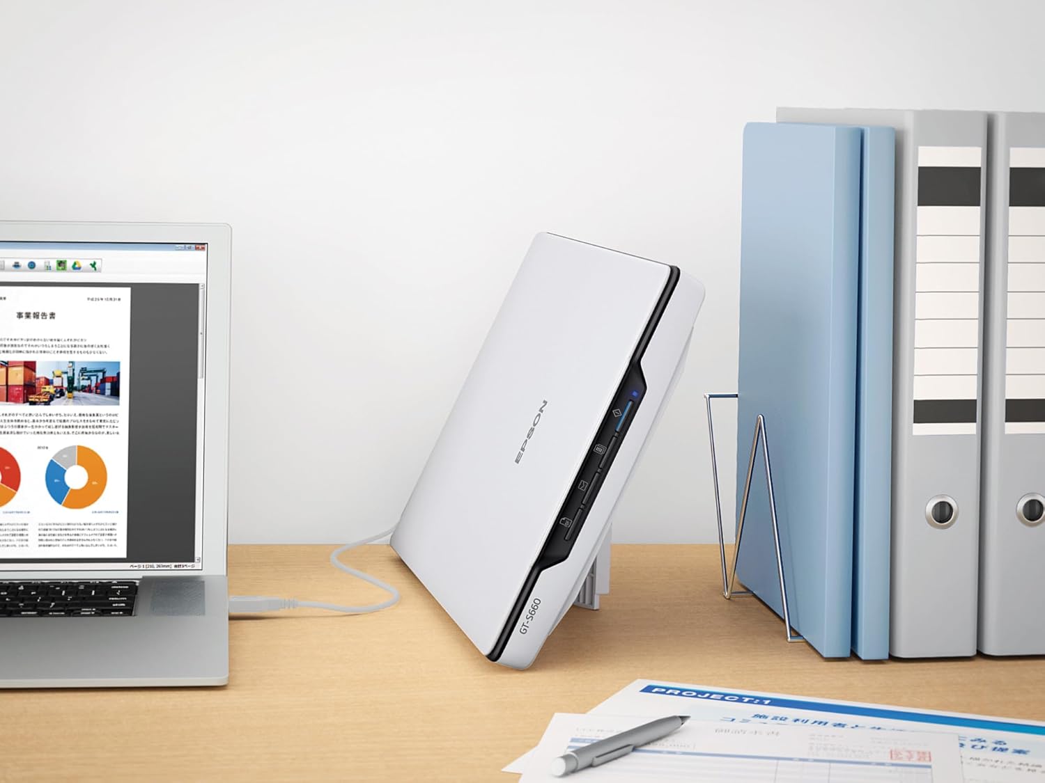 Epson V39II/GT-S660 Flatbed Photo/Document Scanner A4 Color 4800dpi USB3.0 White [JPN]