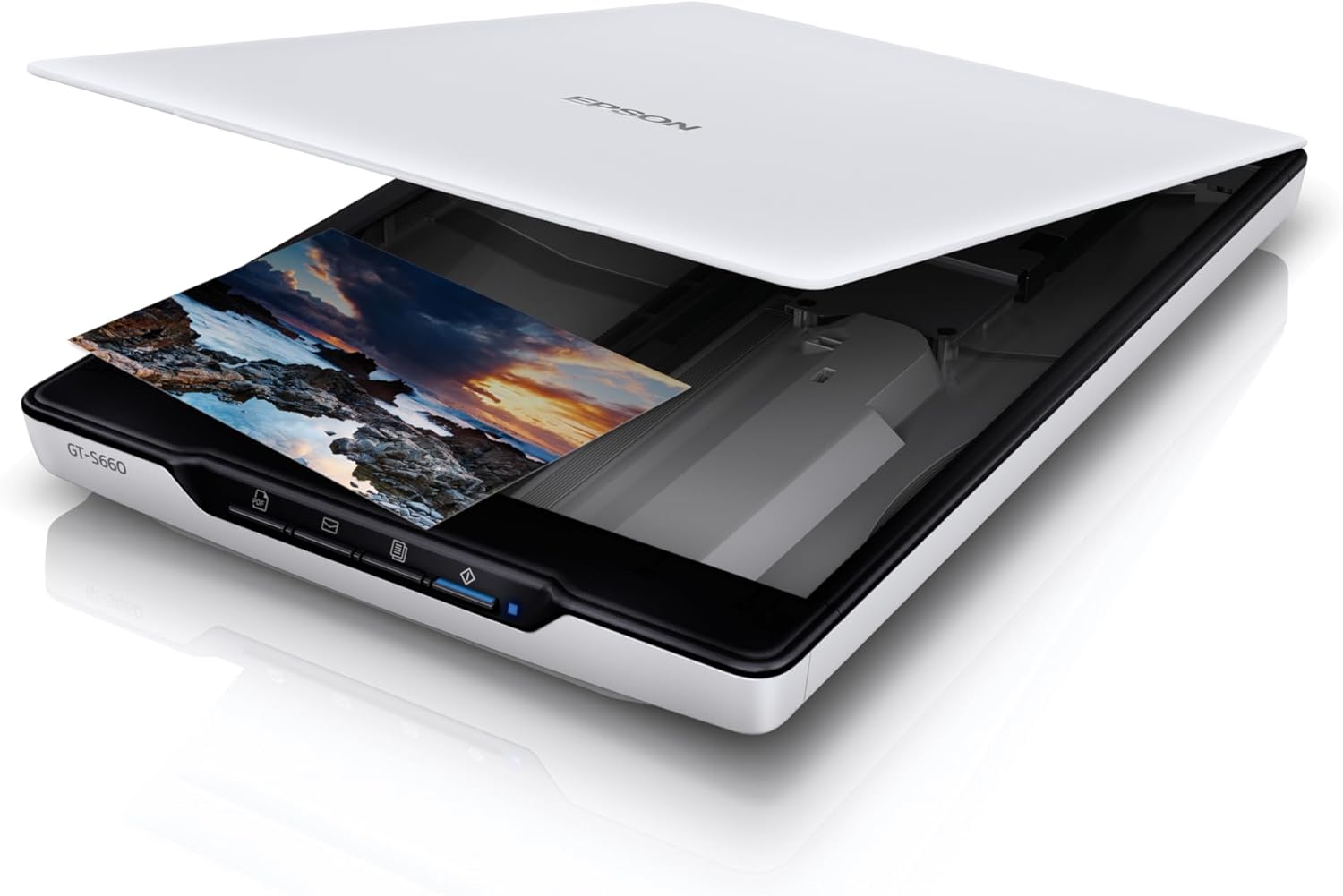 Epson V39II/GT-S660 Flatbed Photo/Document Scanner A4 Color 4800dpi USB3.0 White [JPN]