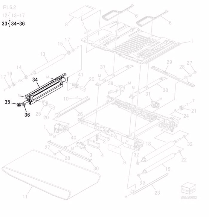 Genuine Fuji Xerox 042K93934 / 042K94380 IBT Cleaner Assembly for DocuCentre IV C4430 / CM505da / Phaser 6700