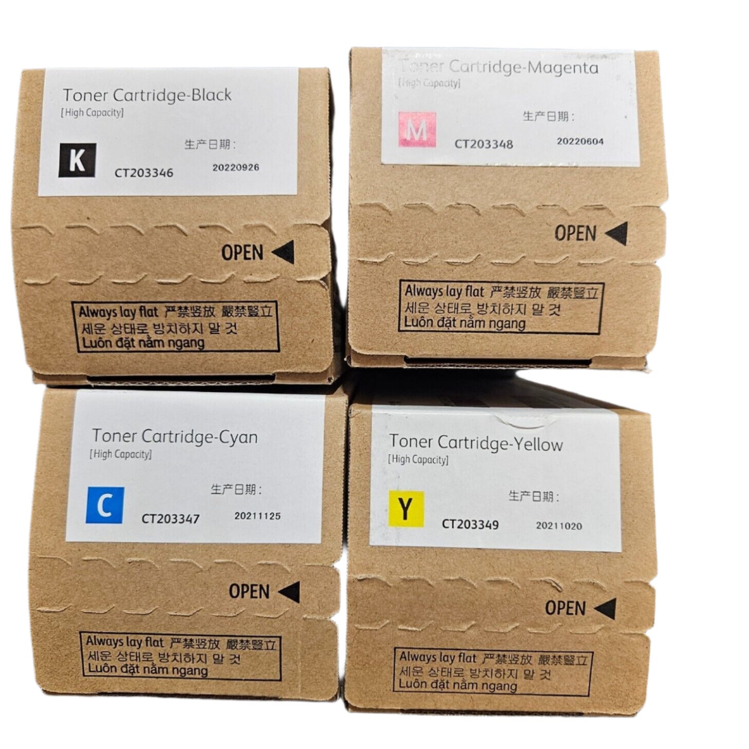 *SALE!* 4xPack Genuine Fuji Xerox ApeosPort VII-C3321 C4421 CP4421 CP475 DPCP475AP Toner Cartridge Set [CT203346-CT203349]