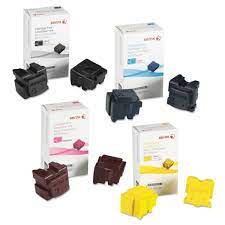 Bundle: 4x Pack Genuine Fuji Xerox ColorQube 8570 C/M/Y/K Soild Ink Stick Set [108R00941-108R00945]