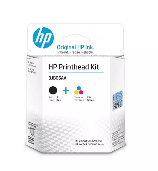 Genuine HP Printhead Black M0H51A+M0H50A Tri-Color GT51+GT52 Bundle [3JB06AA]