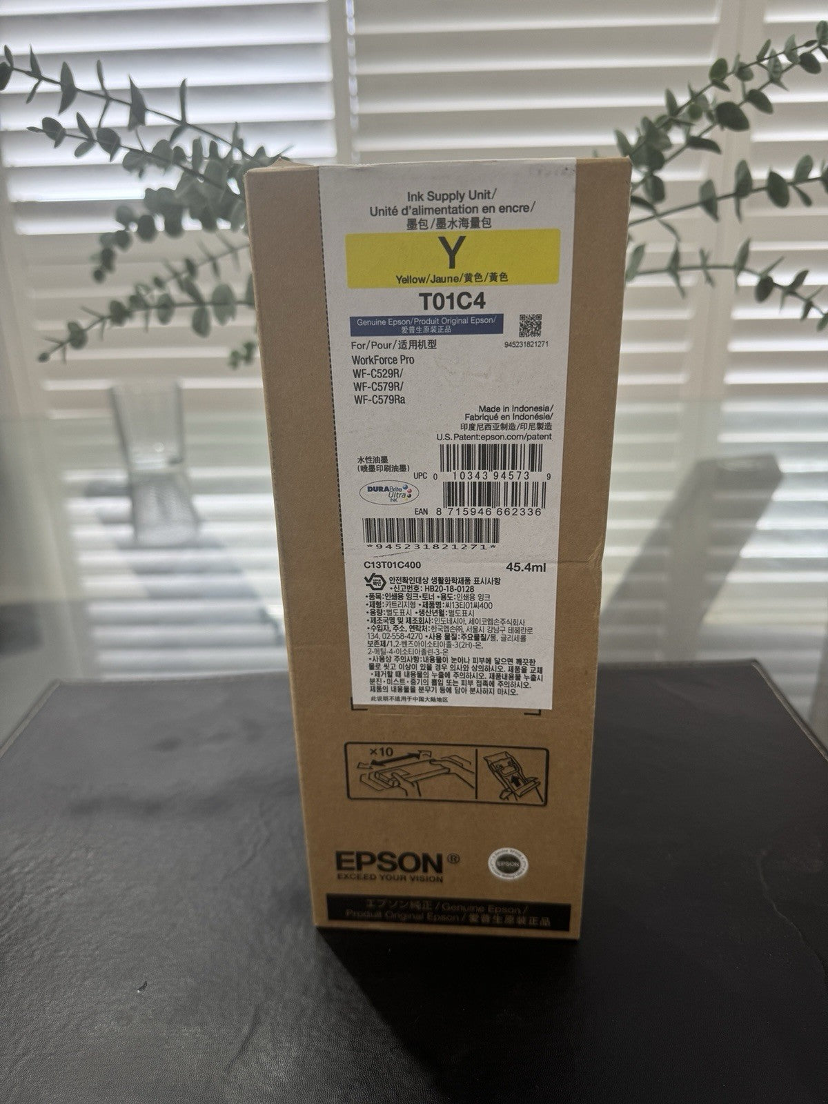 Genuine Epson T01C4 YELLOW Ink Pack for WorkForce Pro WF-C529R C579R (5K) [C13T01C400]