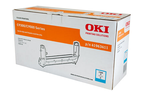 *CLEAR!* Genuine OKI C9300 C9500 Cyan Imaging Drum Unit [41963411]