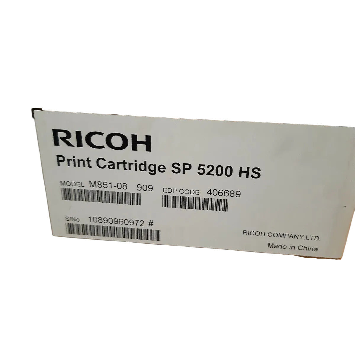 Genuine Ricoh 406689 High Yield Black Toner Cartridge for SP5200DN SP5200S SP5210DN SP5210sR (25K)
