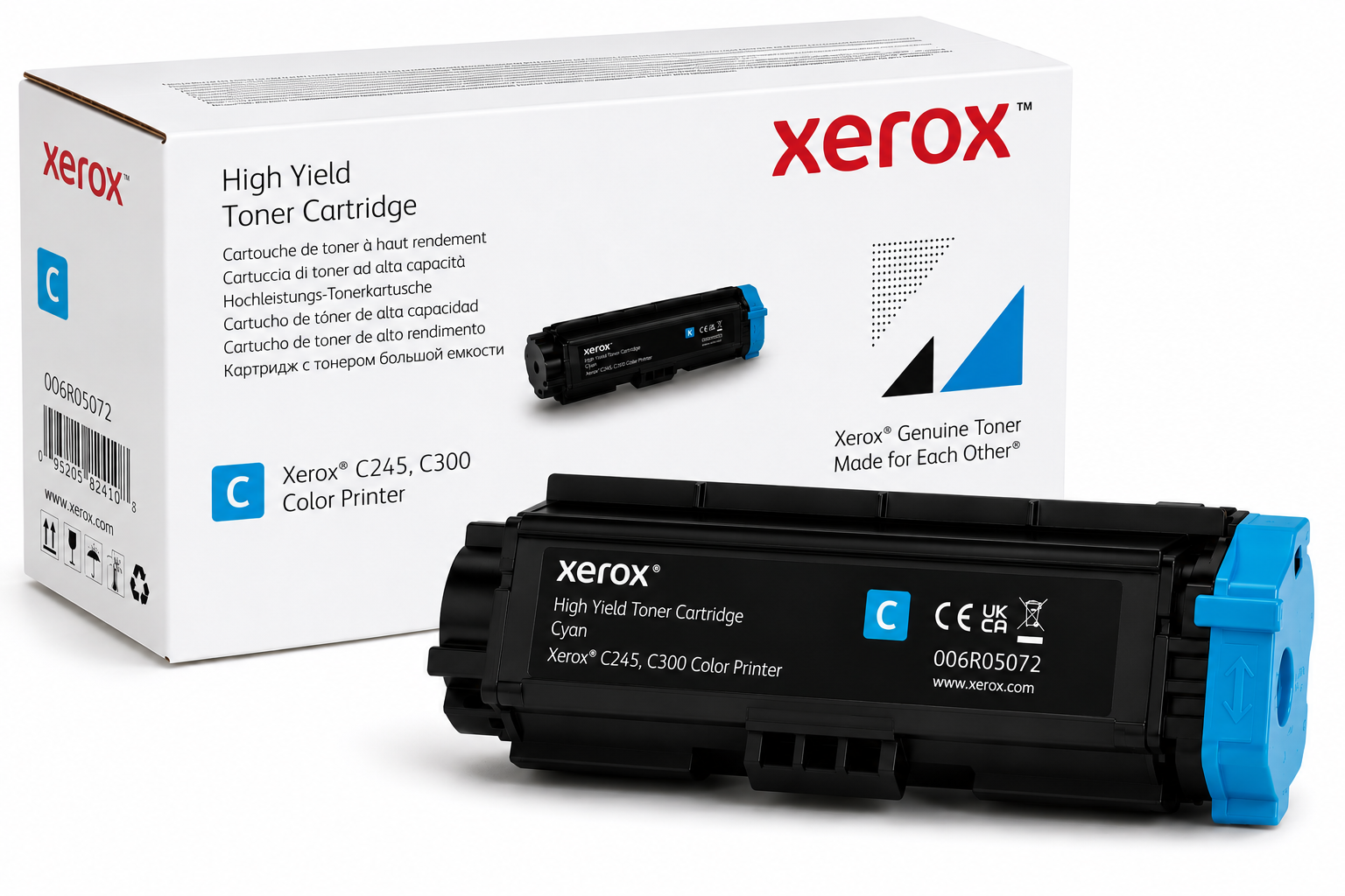 Genuine Xerox 006R05072 CYAN High Yield Toner Cartridge for C245 C300 2.5K