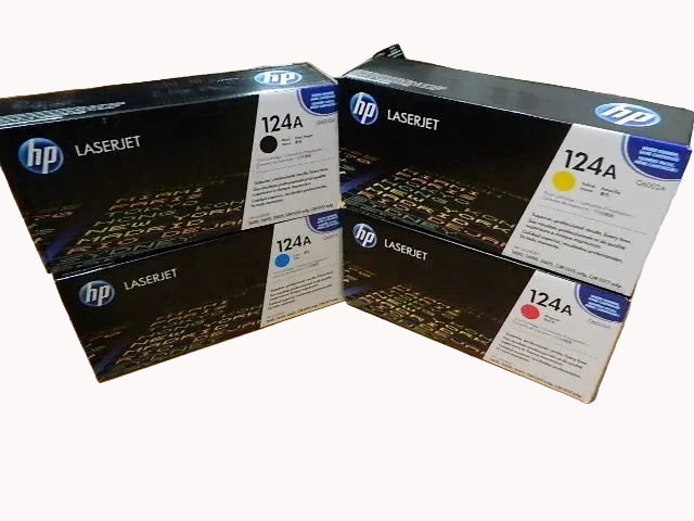 *Bundle!* 4x Pack HP Q6000A Q6001A Q6002A Q6003A Toner Cartridge Set #124A