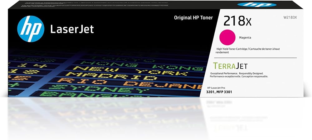 Genuine HP #218X High Yield MAGENTA Original LaserJet Toner Cartridge 2.5K [W2183X]