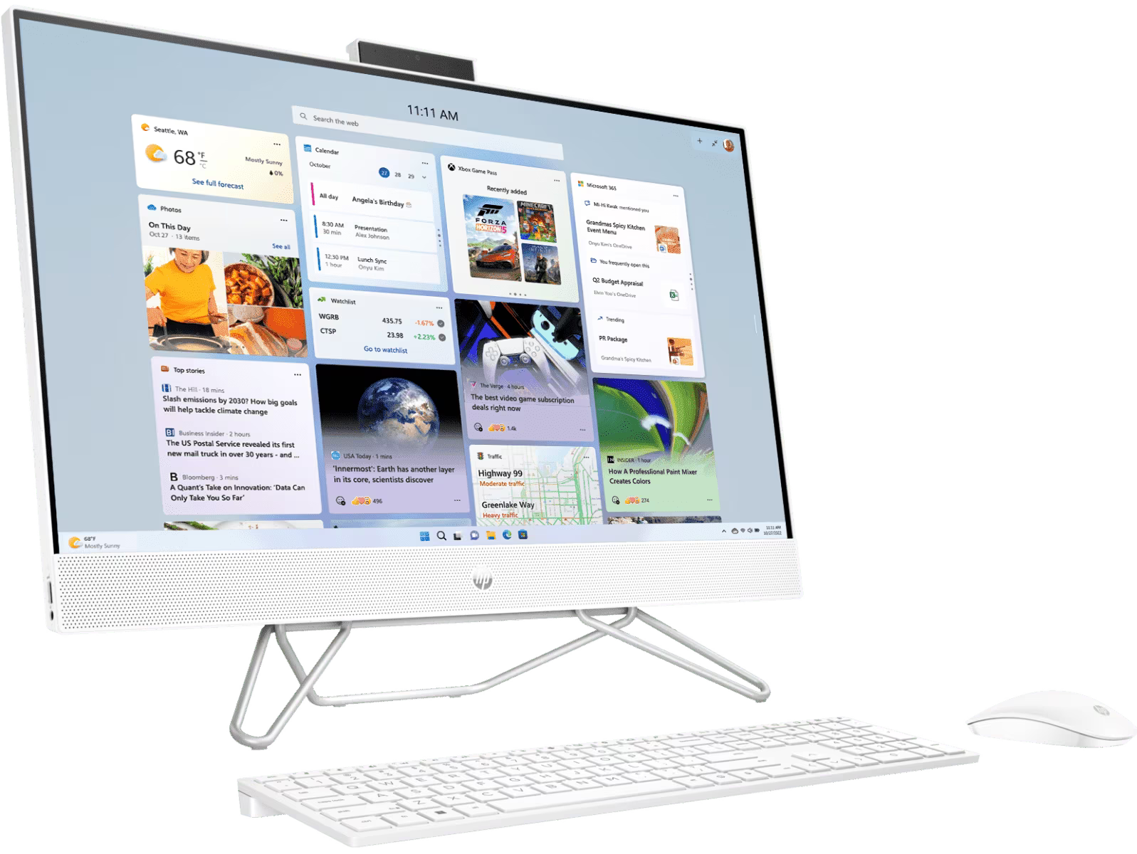 *RFB* HP 27 inch AMD Ryzen 7 CPU/16Gb/512GB SSD All-in-One Desktop PC 6P7G2PAR [27-cb0006a]