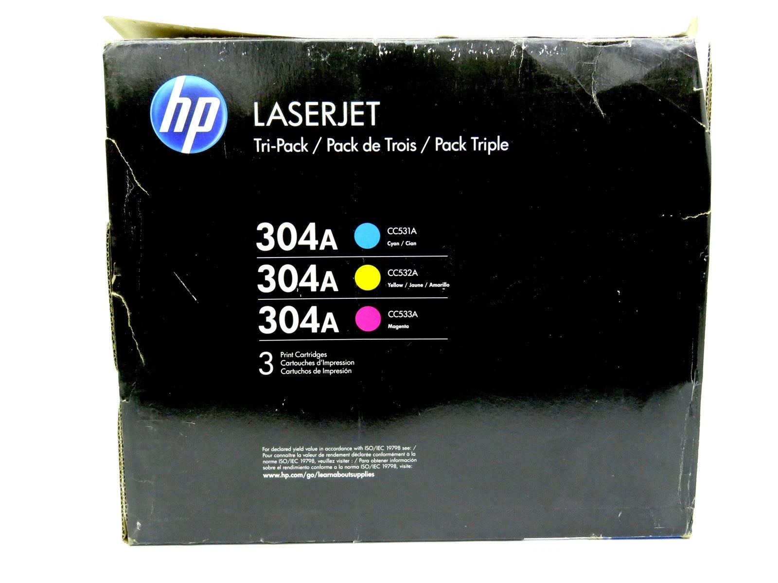 *Bundle* Genuine HP #304A CC531A CC532A CC533A C/M/Y Color Toner Cartridges CF372AM