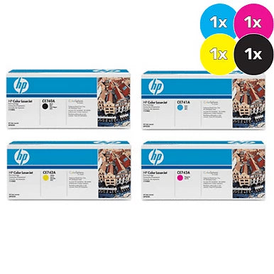 *SALE!* 4x Pack Bundle Genuine HP CE740A CE741A CE742A CE743A Toner Cartridge Set #307A