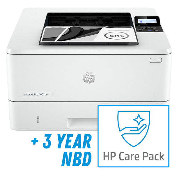 BUNDLE: HP LaserJet Pro 4001dn A4 Mono Laser Printer+3-Year Warranty [2Z600F-U42HFE]