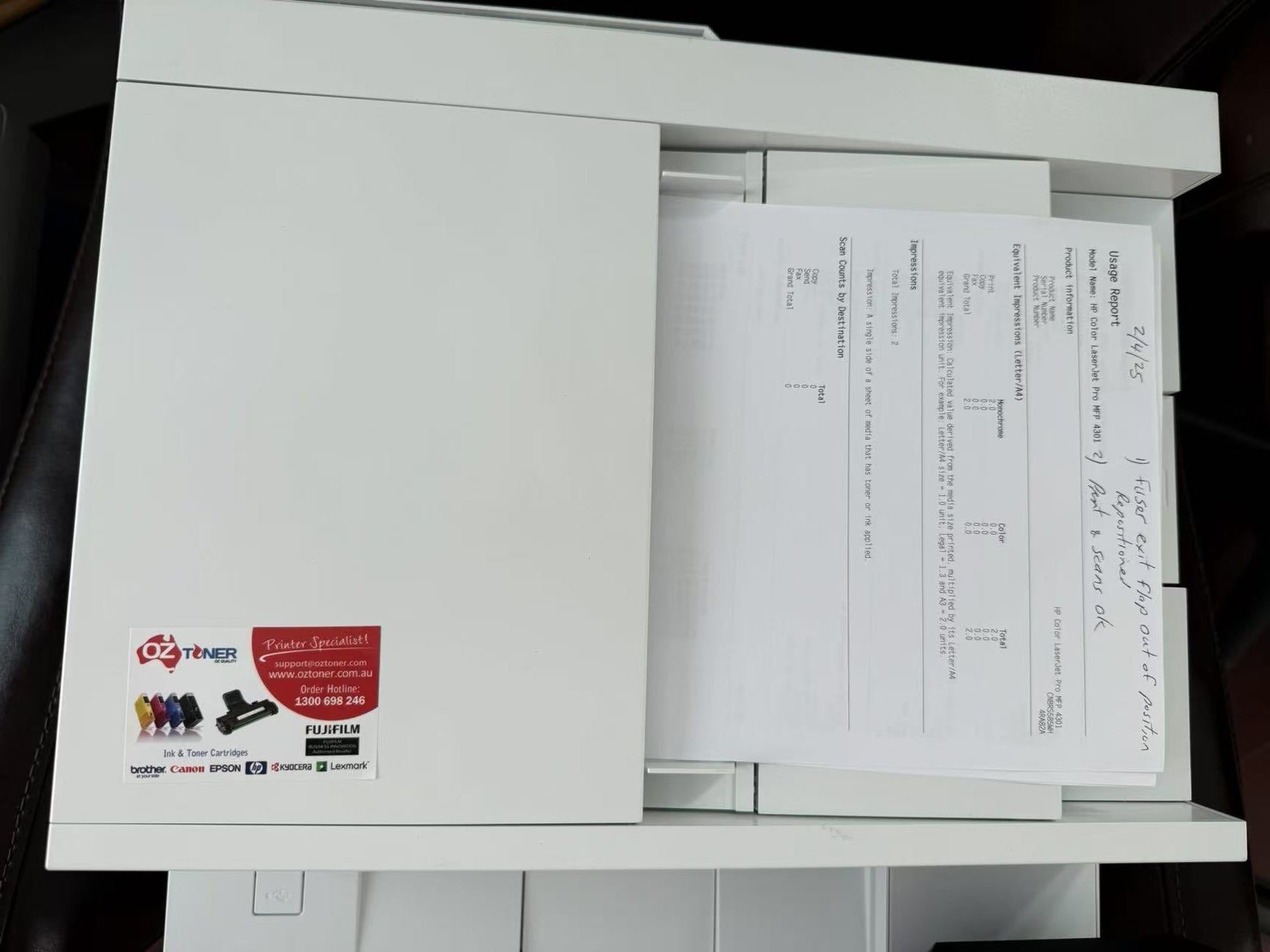 *Ex-Demo* HP Color LaserJet Pro 4301FDW 4-in-1 A4 Color Laser MFP Printer [4RA82F]