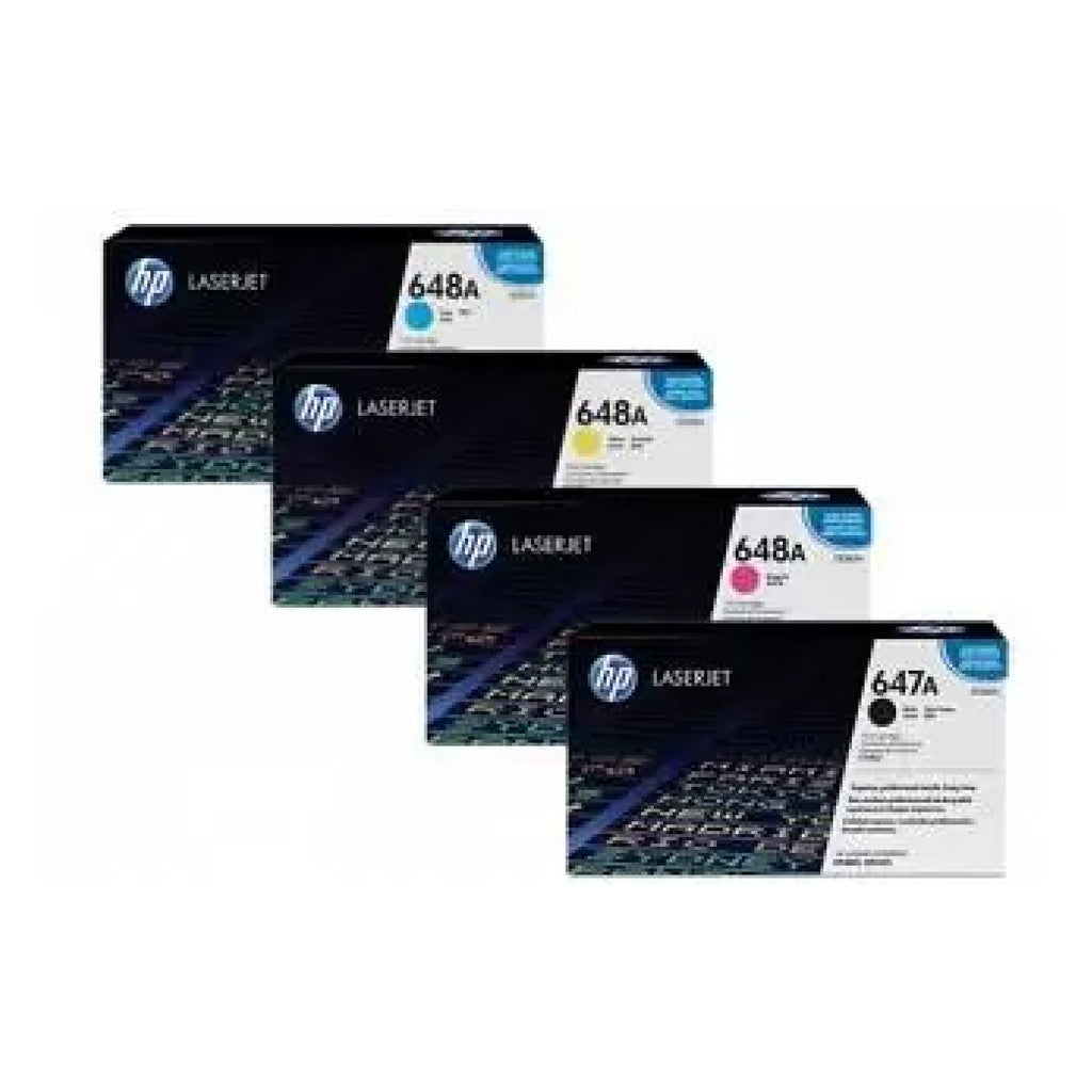 Bundle: 4x Pack Genuine HP CE260A CE261A CE262A CE263A Toner Cartridge Set 647A 648A