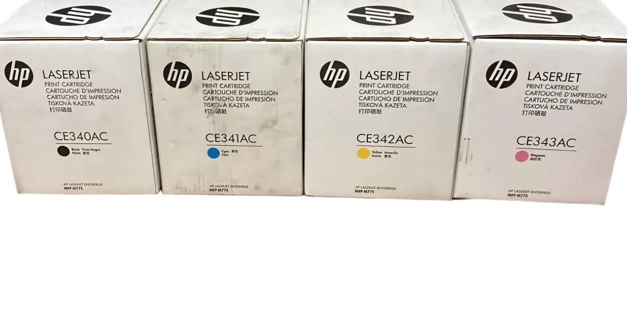 Bundle: 4x Pack Genuine HP CE340A CE341A CE343A CE342A Toner Cartridge Set 651A