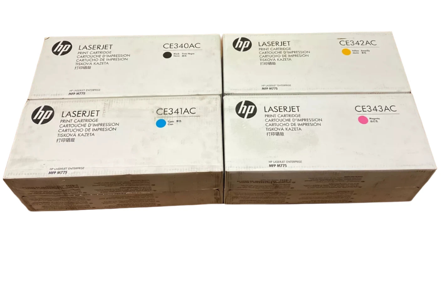 Bundle: 4x Pack Genuine HP CE340A CE341A CE343A CE342A Toner Cartridge Set 651A