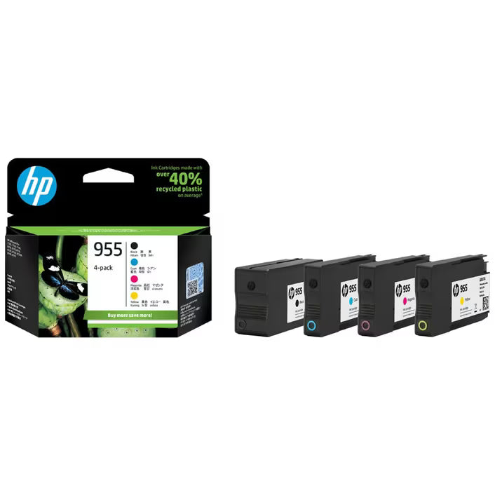 Genuine HP #955 Ink Cartridge Set (1BK,1C,1M,1Y) L0S60AA L0S51AA L0S54AA L0S57AA Bulk Discount