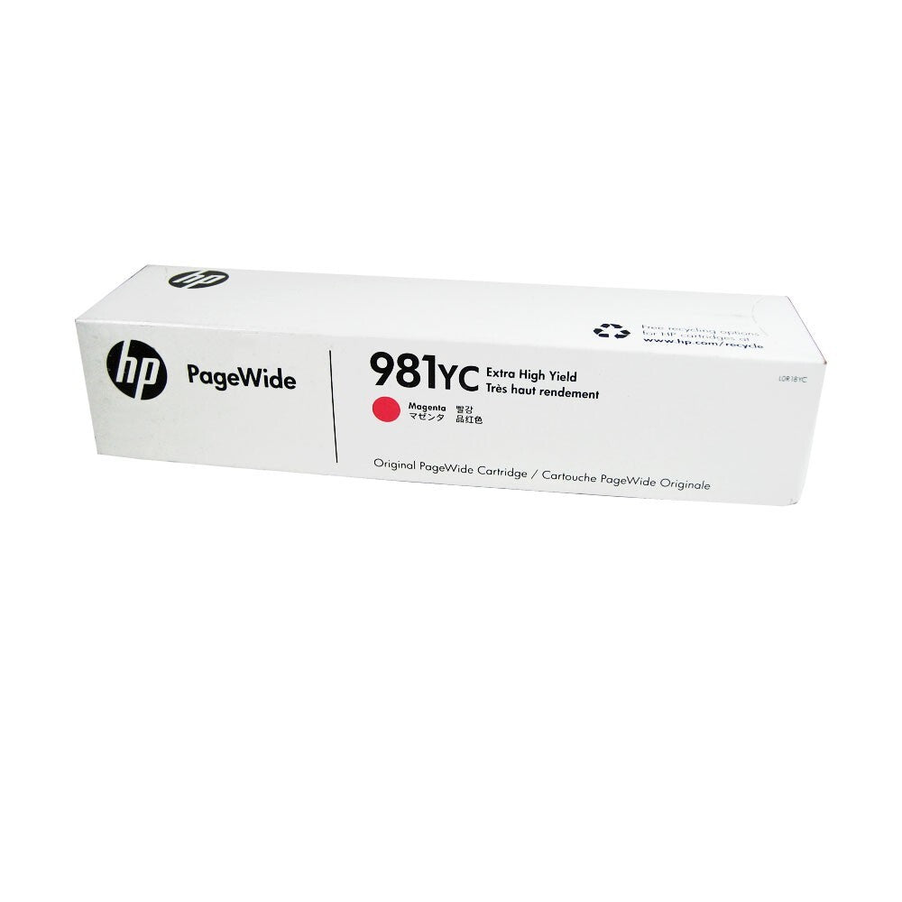Genuine HP #981YC Magenta Ink Cartridge for PageWide Enterprise Managed E55650 E58650 16K [L0R18YC]