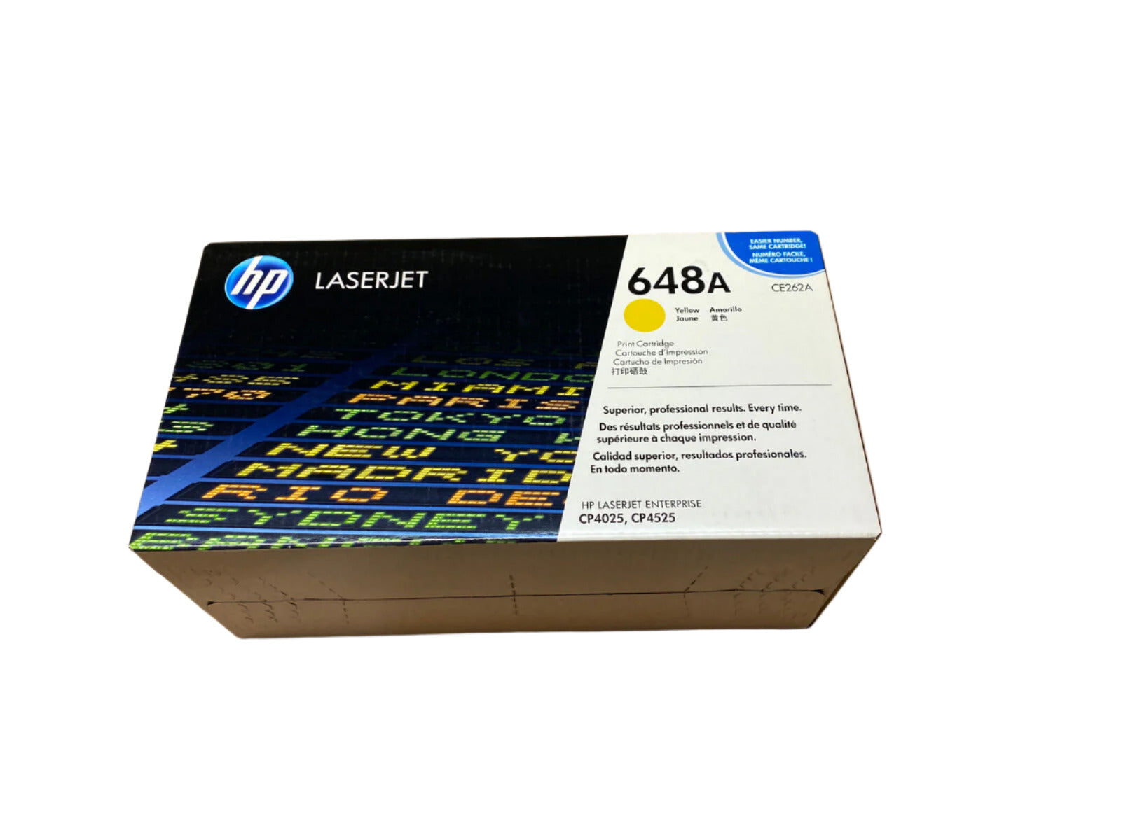 *Open Box* Genuine HP #648A YELLOW Toner Cartridge for LaserJet CP4025dn CP4525dn 11K CE262AC