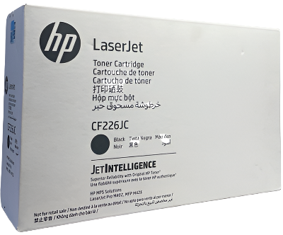 Genuine HP #26X High Yield Black Contract Laser Toner Cartridge (9K) CF226JC/CF226X