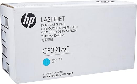 Genuine HP #653A Cyan Toner Cartridge for Laserjet M680dn M680f M680z CF321A (16K)