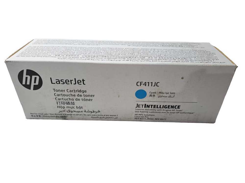 Genuine HP #410X Cyan High Yield Toner Cartridge for M452dn M452dw M452nw M477fdw 5K [CF411X]