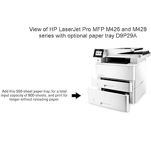 HP LaserJet Pro 550x Sheet Feeder Paper Tray for M404DN M404DW M406DN M428 4001DN 4001DW [D9P29A]