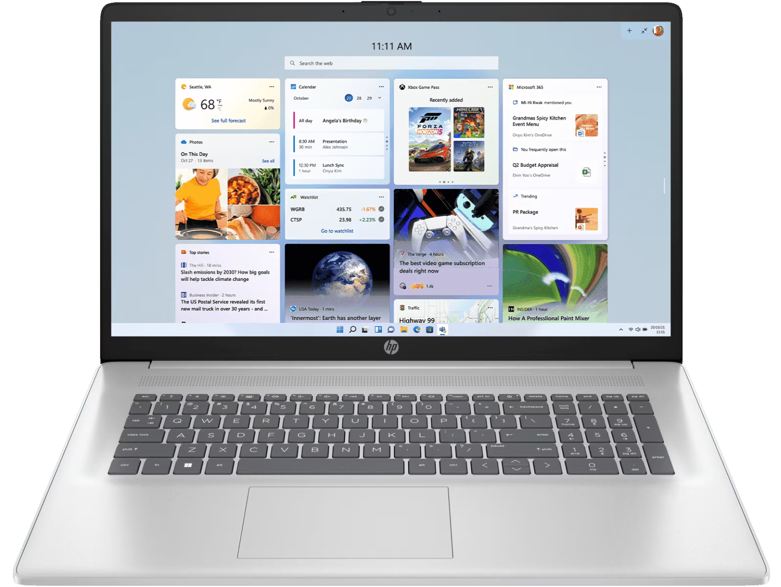 *CLEAR!* HP Laptop 17.3" FHD Intel Core 7 150U 16GB 512GB SSD Intel Graphics 17-cn4027TU Silver [BV7S7PA]