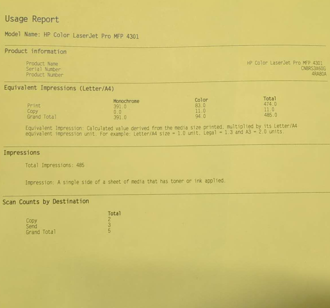 *RFB* HP Color LaserJet Pro MFP 4301dw A4 Wireless Colour MFP Printer 35PPM [4RA80F]