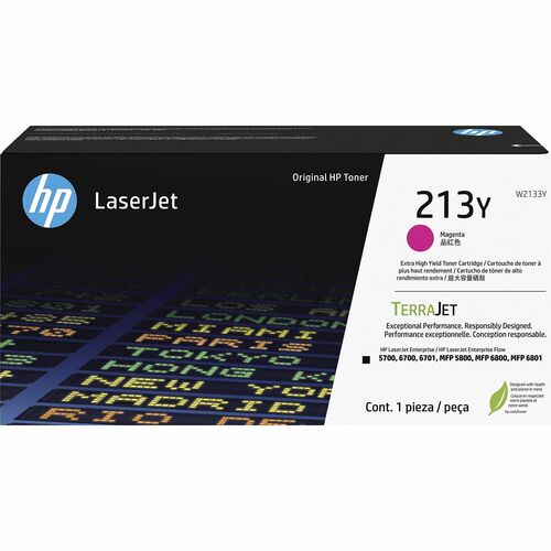 Genuine HP #213Y Extra High Yield MAGENTA Original LaserJet Toner Cartridge 12K [W2133Y]