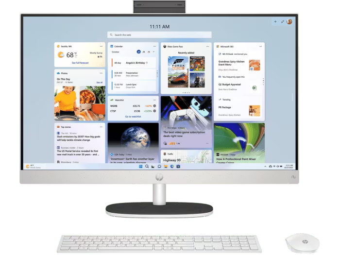 HP 27" All-In-One Desktop PC IPS FHD AMD AI-7 350 16GB 512GB SSD 27-ct2005a [BD0R4PA]