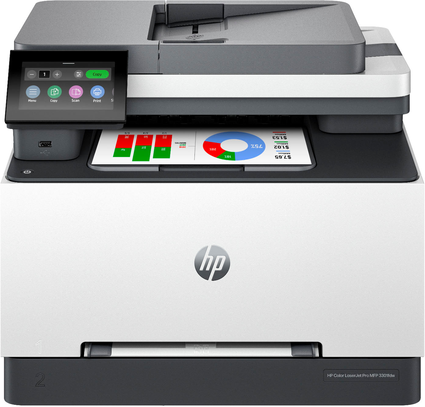 HP Color LaserJet Pro MFP 3301sdw 3-in-1 Multifunction Printer+ADF 25PPM [499Q3F]