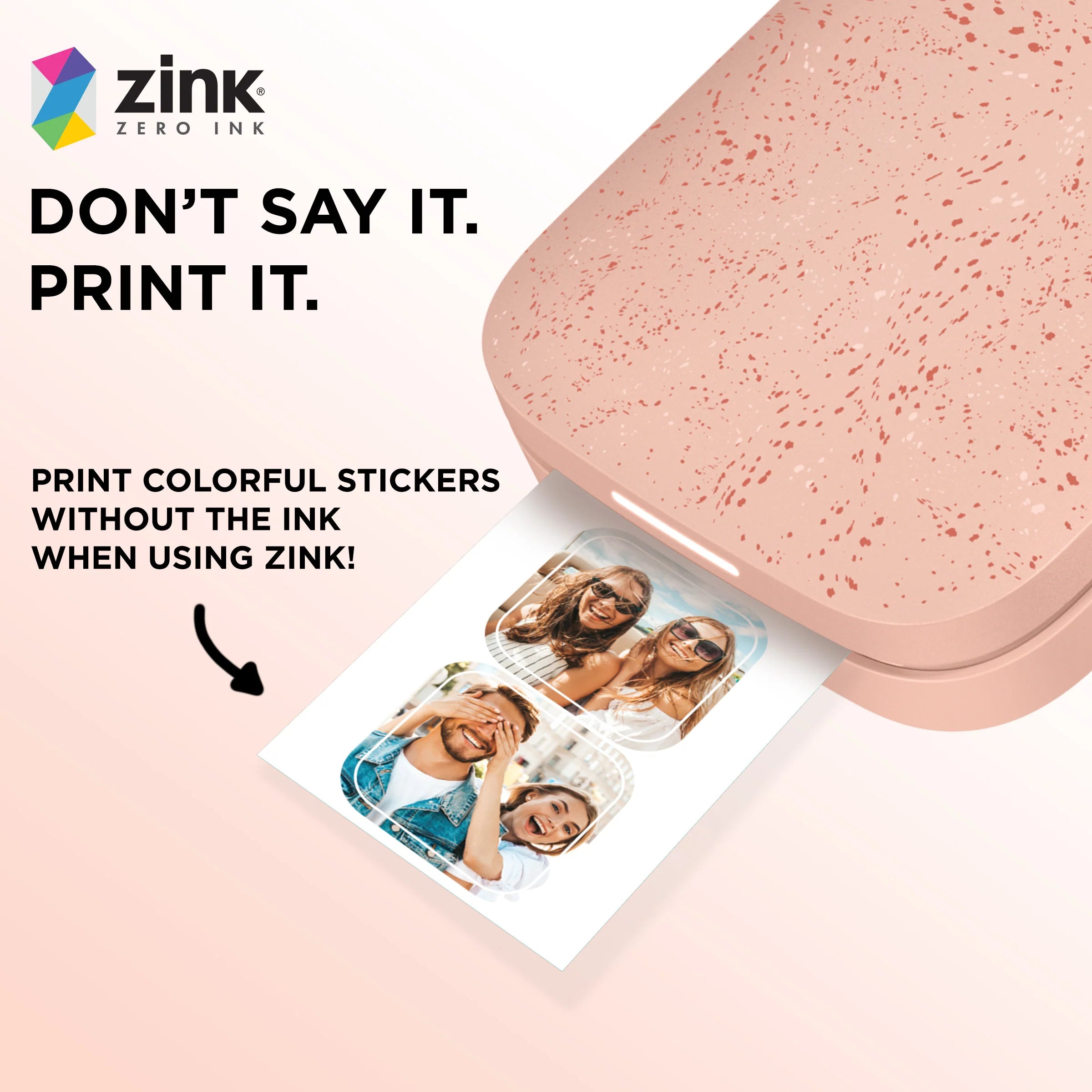 100x Pack Genuine HP Sprocket 2"x3" Premium Zink Sticker Photo Paper [HPIZ2X3100]