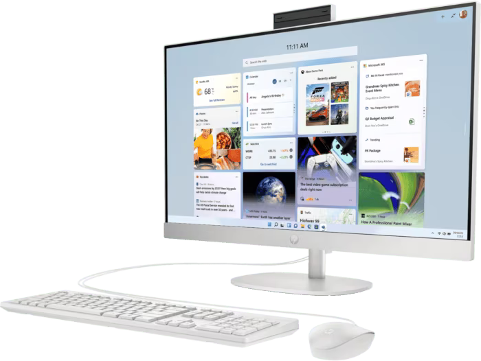 HP 27 inch All-in-One Desktop PC FHD Intel i5-1334U 16GB 512GB SSD D9UB9PA [27-cr0026a]