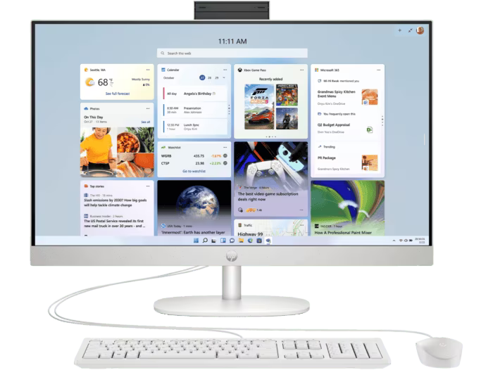 HP 27 inch All-in-One Desktop PC FHD Intel i5-1334U 16GB 512GB SSD D9UB9PA [27-cr0026a]