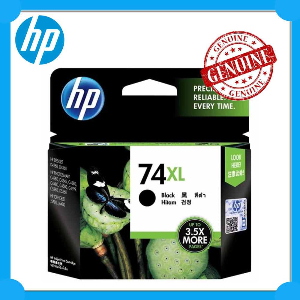 *Clearance!* Genuine HP #74XL Black Ink Cartridge (750 Pages) CB336WA / CB337WA