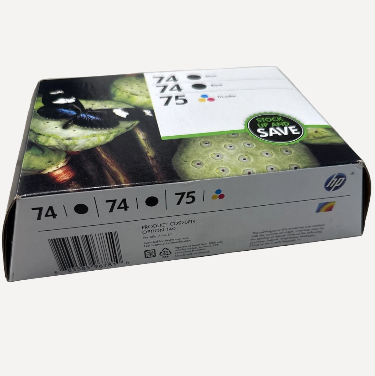 *BUNDLE* 2x HP #74 Black + #75 Tri-Colour Ink Cartridge Combo CB335WA CB337WA [CD976FN]