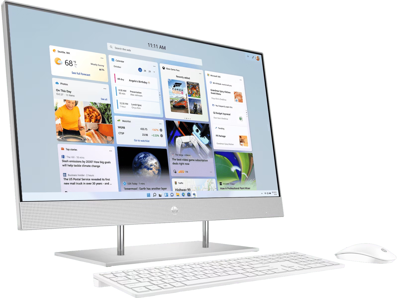 HP 27" All-In-One Desktop PC+Touch IPS FHD Intel Ultra 7 255U 16GB 512GB SSD AI 27-cr2000a[BD0R2PA]