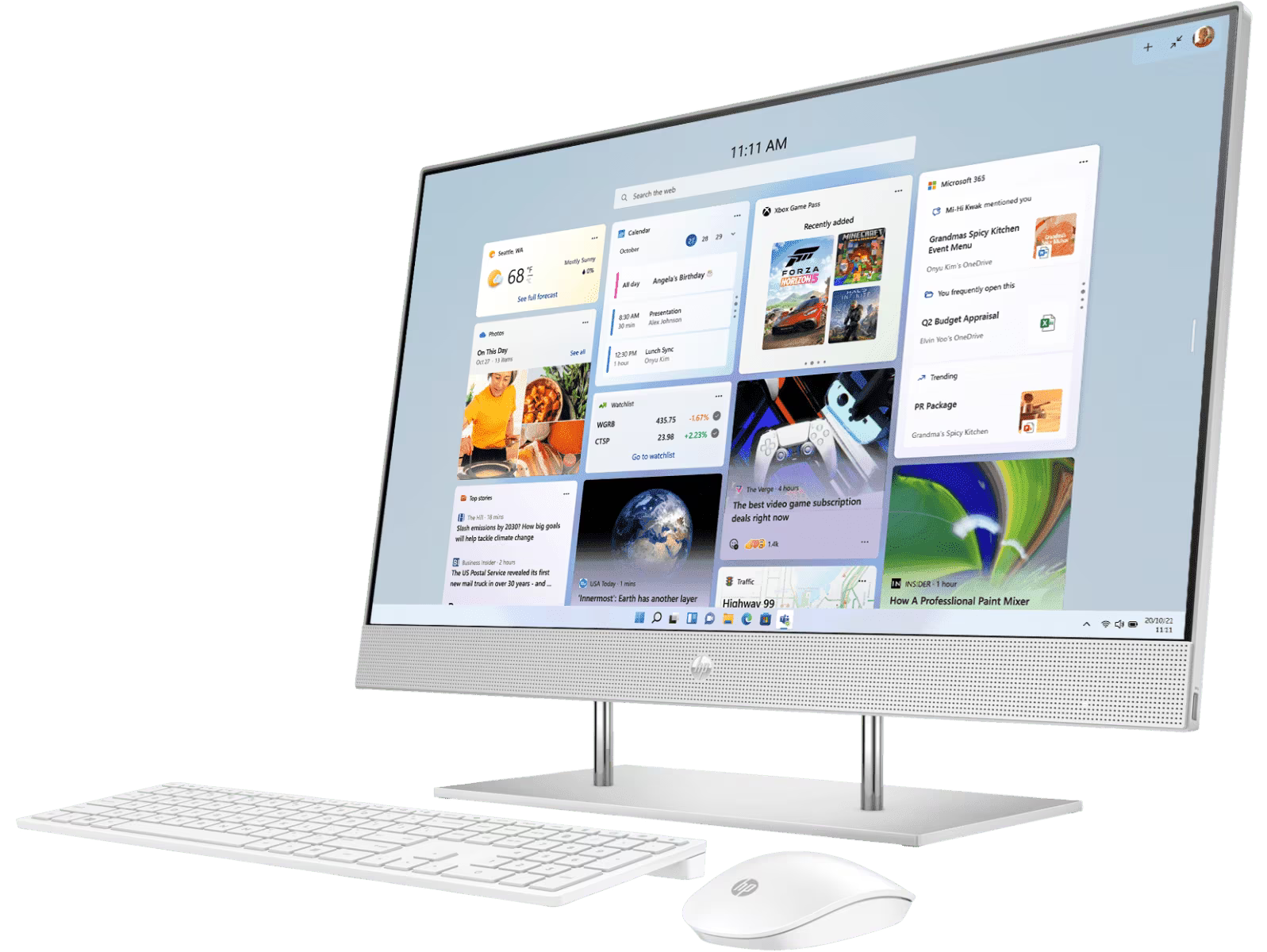 HP 27" All-In-One Desktop PC+Touch IPS FHD Intel Ultra 7 255U 16GB 512GB SSD AI 27-cr2000a[BD0R2PA]