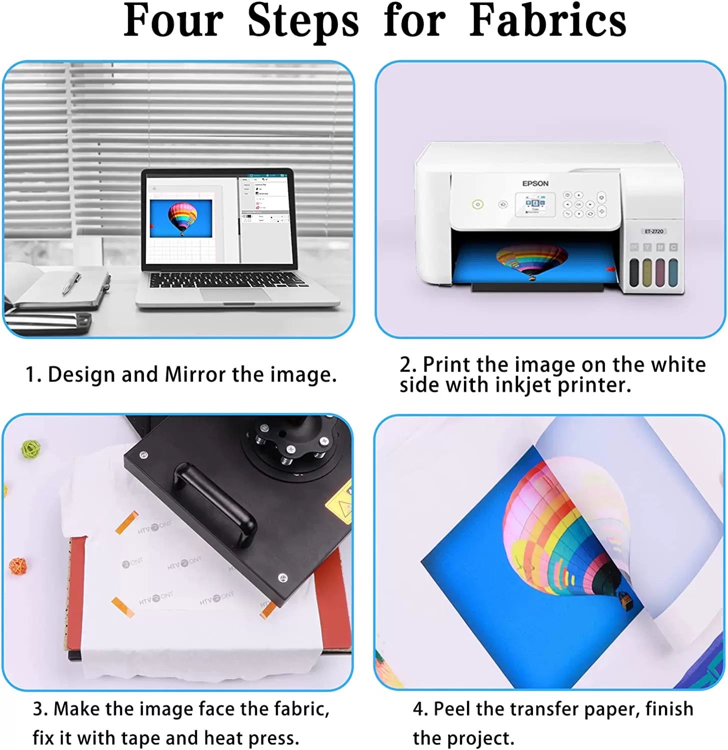A-SUB A4 Sublimation Paper 120gsm 100 Sheets 210x297mm for Heat Press Printing