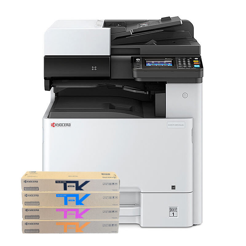 Kyocera ECOSYS M8124cidn A3 Colour Multifunction Printer+BONUS: TK8119 C/M/Y/K Toner Set