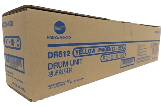 1 x Genuine Konica Minolta Bizhub C224 C284 C364 C454 C554 Black Imaging Drum Unit DR512 [A2XN0RD]