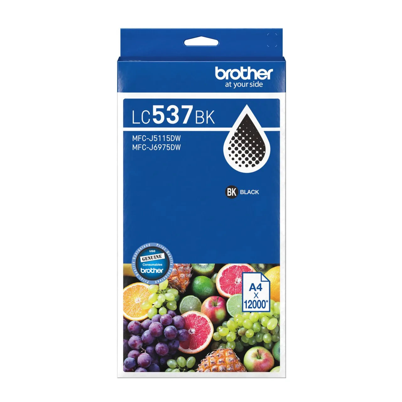 Bundle: 4x Pack Brother LC-537 C/M/Y/K Ink Cartridge Ultra High Yield Set (1BK,1C,1M,1Y)